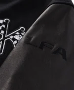 Lexus LFA x 100 Thieves Golden Bear V10 Supercar Varsity Jacket In Black