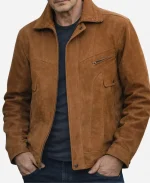 Liam Neeson 4 Kids Walk Into a Bank 2026 Leather Jacket