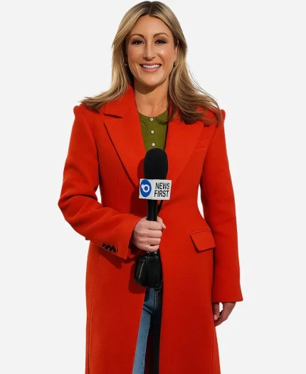 Liz Cantor 10 News First Red Coat