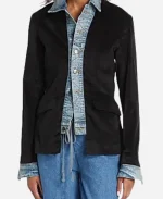 Liz TV Series Shrinking Season 02 Christa Miller Denim Trim Blazer