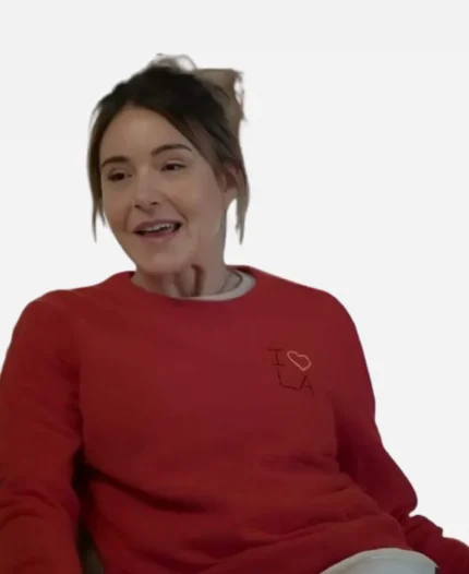 Liz Tv Series Shrinking S03 I Love LA Christa Miller Red Pullover Sweater