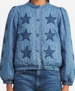 Lizzie TV Series Virgin River S07 Sarah Dugdale Quilted Denim Jacket