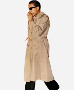 Los Angeles American Rapper ASAP Rocky Beige Trench Coat - For Sale