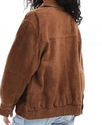 Lucy Freyer Adults Brown Suede Leather Jacket