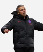 Luis Enrique 2026 PSG Victory Nike Black Puffer Jacket