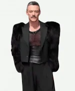 Luke Evans The Rocky Horror Show 2026 Opening Night Fur Cropped Blazer