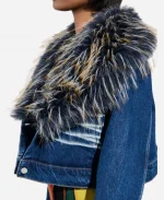 Lynette Wise Beyond The Gates 2026 Fur Trim Denim Jacket
