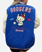 MBL Los Angeles Dodgers x Hello Kitty 2026 Blue & White Varsity Bomber Jacket