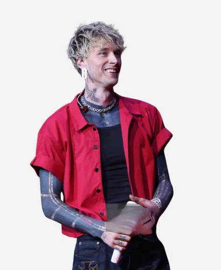 MGK Auckland Tour 2026 Red Cotton Twill Work Shirt