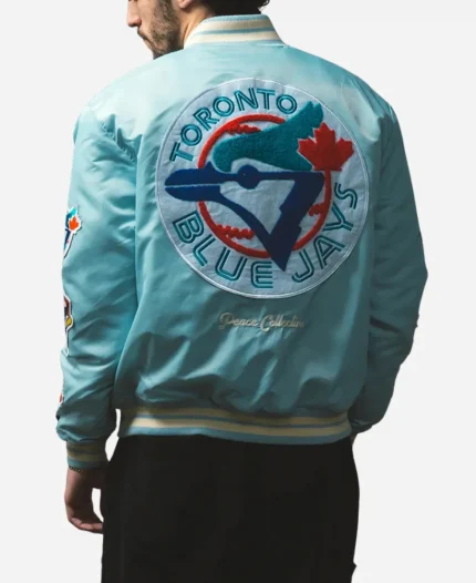 MLB Toronto Blue Jays Collage Varsity Jacket In Blue
