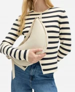 M&S Cotton Rich Striped Slim Fit Knitted Jacket