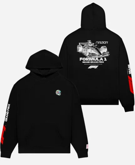 Malbon x F1 Fesque Pit Sketch Hoodie