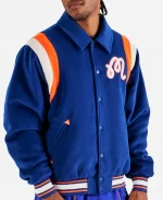 Malbon x New York Knicks 2026 The Garden Wool Varsity Jacket
