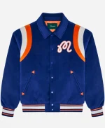 Malbon x New York Knicks The Garden Varsity Jacket - Royal Blue