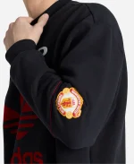 Manchester United x Adidas 90s Black Sweatshirt For Sale