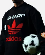 Manchester United x Adidas 90s Sweatshirt In Black