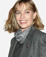 Margot Robbie 2026 Giorgio Armani Grey Blazer