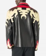 Marine Serre SS26 New York City Simone Ashley Floral Leather Jacket