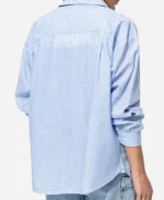 Marion Aymé Nouveau jour S01 Striped Shirt - Blue