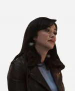 Marisa Ramirez Boston Blue 2026 Brown Leather Jacket