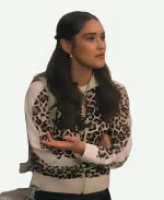Marissa Reyes TV Series Running Point S02 Sofia Leopard Print Track Jacket