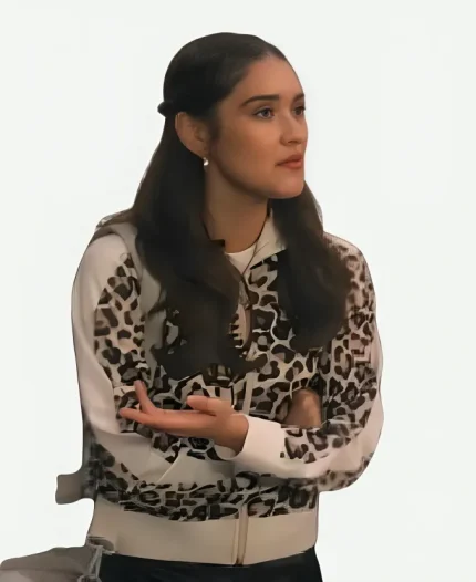 Marissa Reyes TV Series Running Point S02 Sofia Leopard Print Track Jacket
