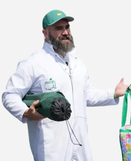 Masters Tournament 2026 Jason Kelce White Jumpsuit