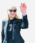 Meryl Streep 2026 New York City Double-Breasted Pinstripe Blazer