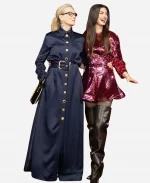 Meryl Streep The Devil Wears Prada 2 2026 Miranda Priestly Blue Long Coat