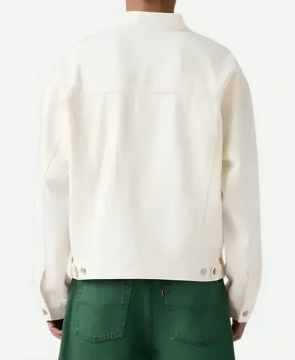 Mexico Football Type Iii White Denim Jacket