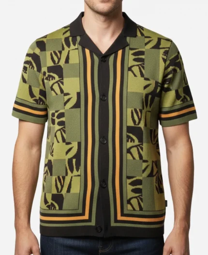 Michael 2026 IMAX Opening Night Juliano Valdi Green Short-Sleeved Shirt