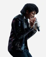 Michael 2026 Jaafar Jackson Black Sequin Blazer