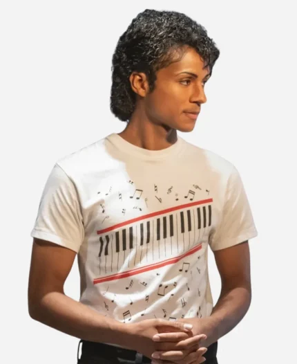Michael 2026 Jaafar Jackson Piano Shirt