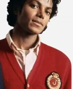 Michael 2026 Jaafar Jackson Red Cardigan