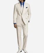 Michael Jackson 2026 Thriller White Pinstripe Suit