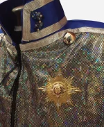 Michael Jackson Blood On the Dance Floor Blue Satin Sequin Jacket