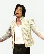 Michael Jackson History Tour White Sequin Jacket