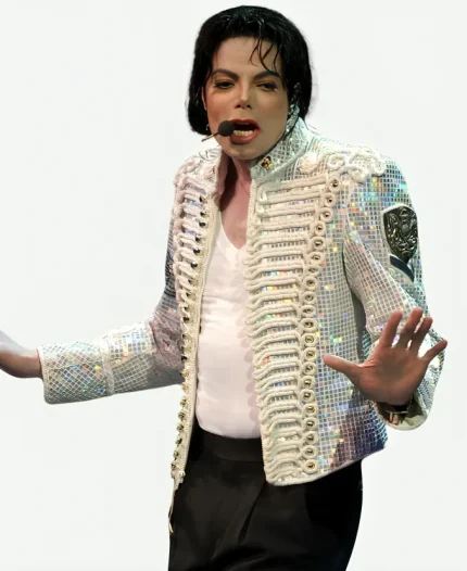 Michael Jackson History World Tour White Sequin Jacket