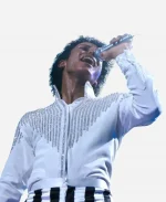 Michael Jackson Movie Michael 2026 Jaafar Jackson White Embroidered Jacket
