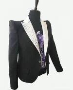 Michael Jackson Payday Black and White Studded Blazer