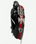 Michael Jackson Persian Eagle Leather Jacket In Black