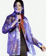 Michael Jackson Songs This is it Purple PVC Jacket