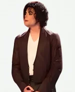 Michael Jackson and NSYNC Brown Leather Jacket
