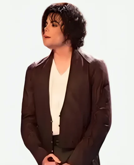 Michael Jackson and NSYNC Brown Leather Jacket