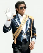 Micheal Jackson Film Michael 2026 Jaafar Jackson Blue Sequin Jacket
