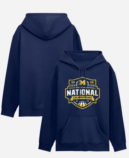 Michigan Wolverines Basketball National Champions Hoodie