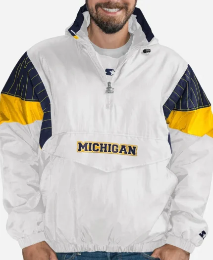Michigan Wolverines Breakaway Quarter-Zip Hooded Jacket
