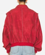 Mika Abdalla Off Campus 2026 Red Cotton Jacket