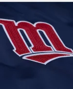 Minnesota Twins Kirby Puckett Player Navy Blue Satin Full-Snap Jacket