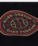 Mitchell & Ness Philadelphia 76ers Allen Iverson Varsity Jacket In Black